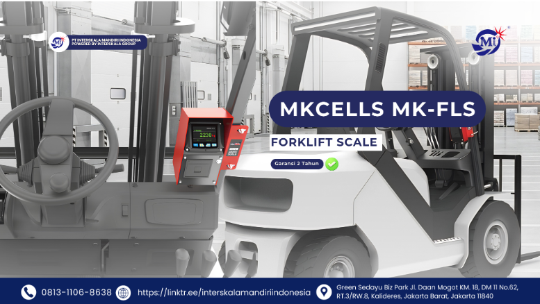 MK-FLS Forklift Scale: Timbangan Terintegrasi Mobil Forklift dari Interskala