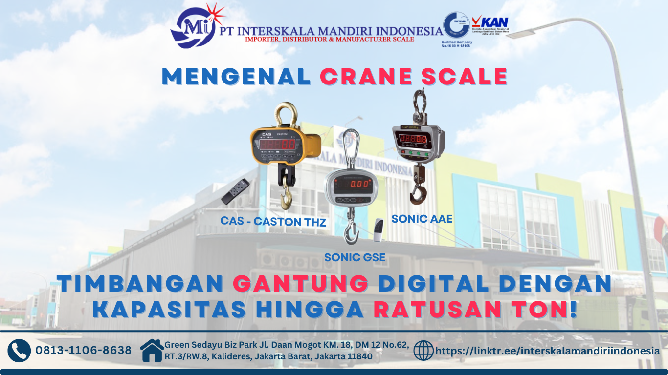 Crane Scale: Timbangan Gantung Digital Untuk Berbagai Industri Dengan Kapasitas Hingga Ratusan Ton!
