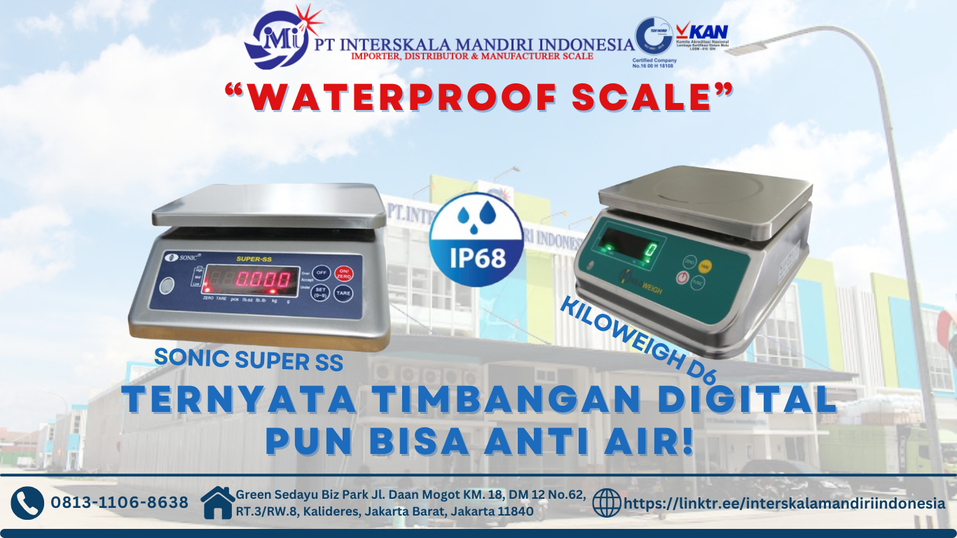 Ternyata Timbangan Digital Pun Bisa Anti Air! Kenalan dengan “Waterproof Scale” Berteknologi IP68 di Dunia Industri